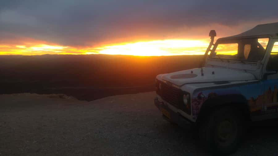 Eilat Mountains: Sunset Jeep Adventure to Mount Joash - Leaving Eilat for the desert hills