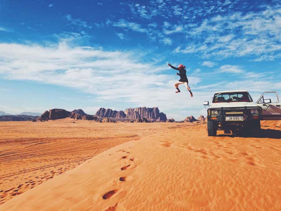 From Eilat: 2-Day Tour of Petra, Wadi Rum & Aqaba - Wadi Rum by Jeep before sunset