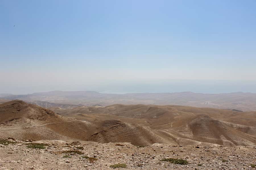 From Jerusalem: Judean Desert Jeep Adventure - High cliffs and wide views toward the Dead Sea