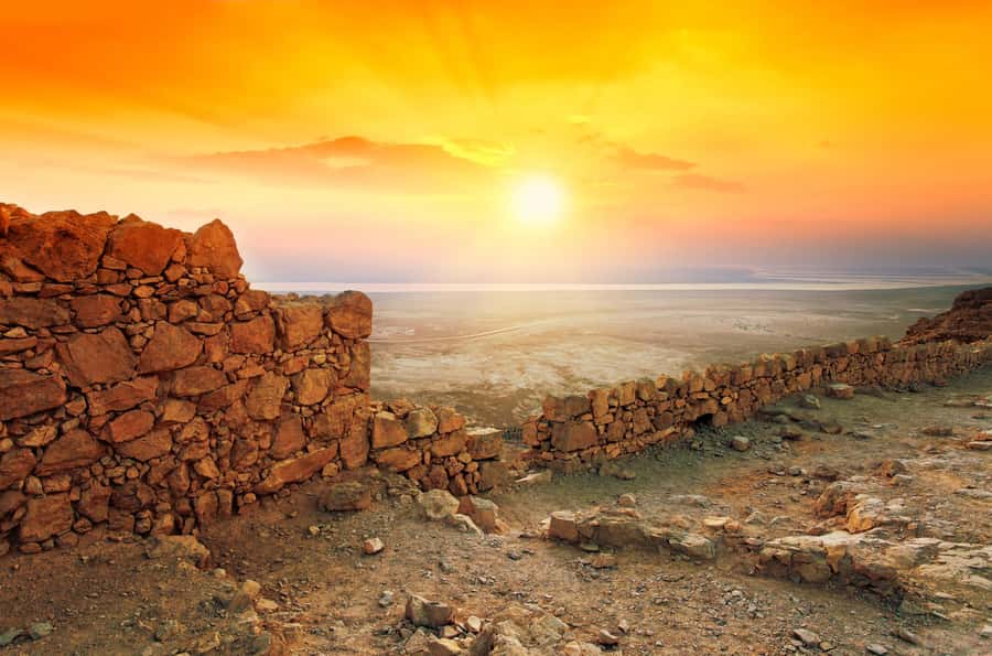 From Jerusalem: Masada Sunrise, Ein Gedi & Dead Sea Day Trip - Climbing Masada before the heat arrives