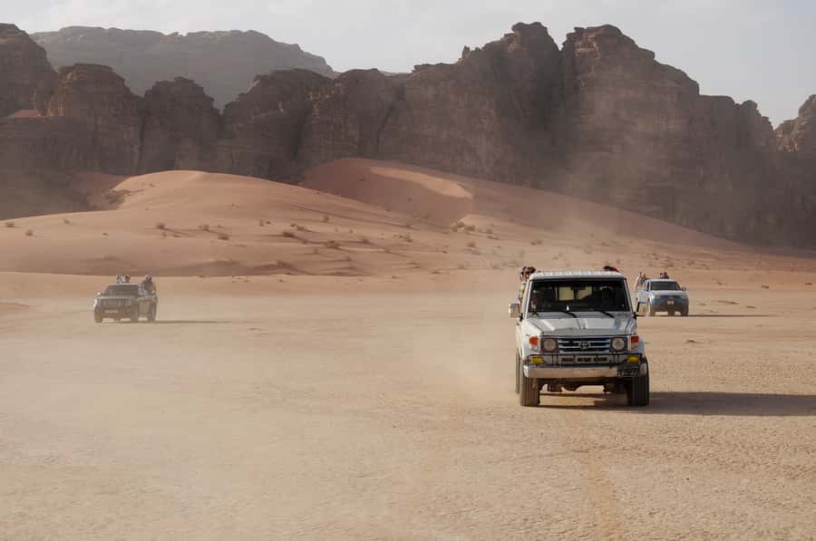 From Jerusalem: Petra, Wadi Rum & Aqaba 2-Day Glamping Tour - Wadi Rum by Jeep after the Red Sea