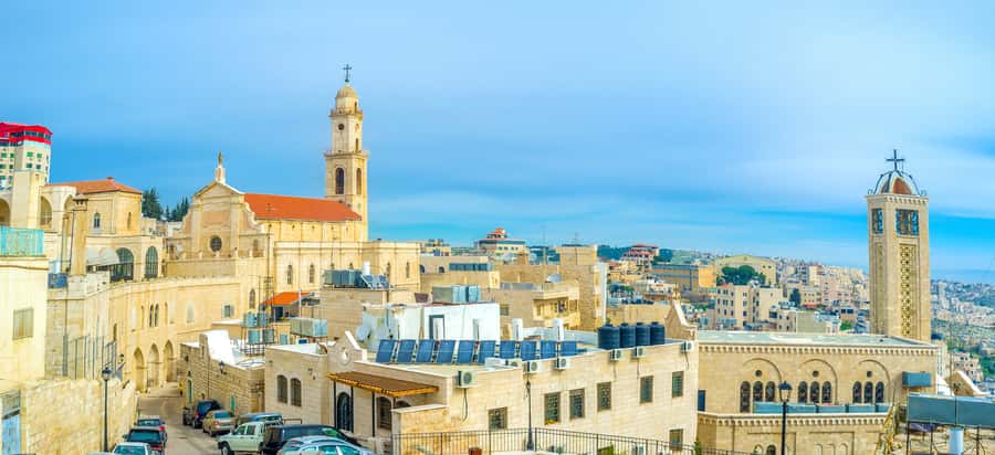 From Tel Aviv: Bethlehem, Jericho and Qasr al-Yahud Tour - Transport, timing, and the border crossing