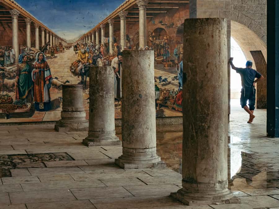 From Tel Aviv: Jerusalem Old City & Dead Sea Guided Day Tour - The Cardo adds a Roman and Byzantine layer