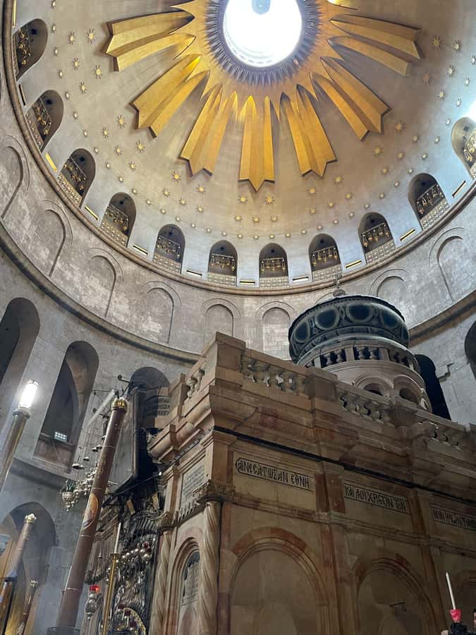 From TLV- Jerusalem Old & New tour INCL. ENTRANCE FEES & P/U - The Church of the Holy Sepulchre is the day’s major Christian site