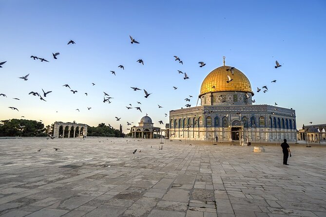 Jerusalem Temple Mount & Dome of the Rock from Tel Aviv - Mount of Olives views and the Tomb of the Prophets