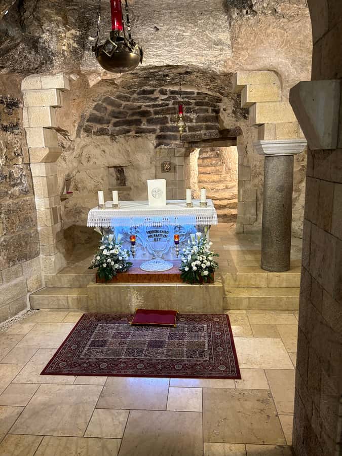 Nazareth: Biblical History & Culture Private Tour - Joseph’s Workshop at St. Joseph’s Church