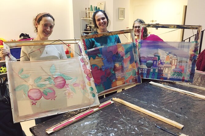 Private Silk Painting Workshop in Jerusalem - Create a scarf - - What previous finished pieces suggest